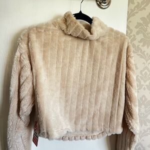 Bershka Tan Teddy Jacket